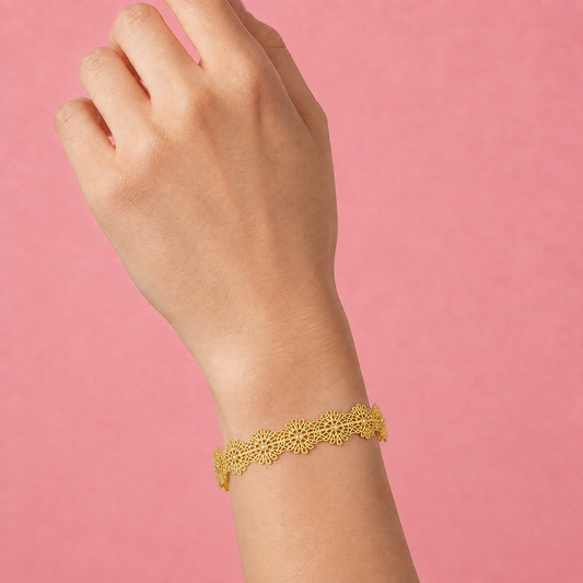 Leo Starlight Vintage Adjustable Gold Bracelet