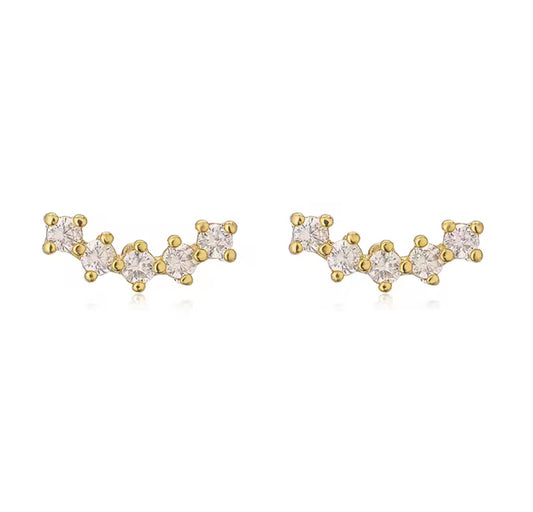 Liora Constellation Dainty Gold Stud Earrings