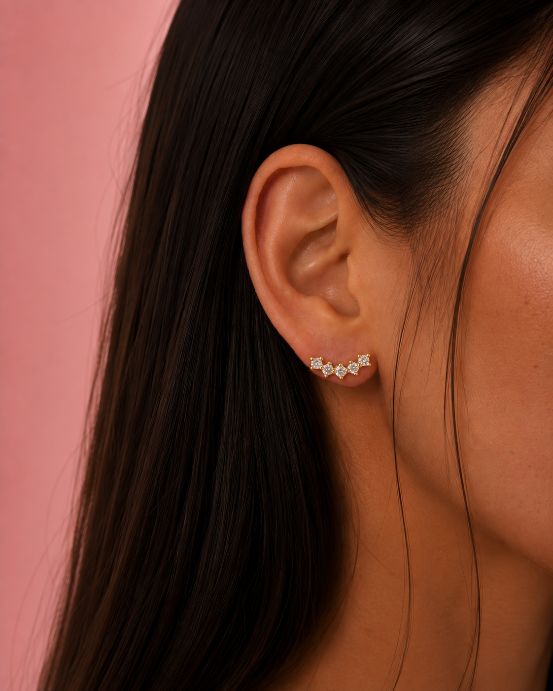 Liora Constellation Dainty Gold Stud Earrings