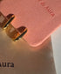 Amara Gold Link Small Hoop Huggies Earrings – view 6