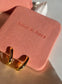 Amara Gold Link Small Hoop Huggies Earrings – view 4