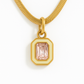 Enchanter’s Yellow Gem Snake Chain Charm Gold Dainty Necklace by Aster & Aura