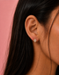 Evelina Diamond Stud Dainty Gold Earrings – view 3