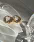 Jasmine Crystal Intertwined Gold Hoop Earrings – view 5