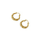 Jasmine Crystal Intertwined Gold Hoop Earrings by Aster & Aura