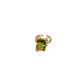 Juniper Green Cubic Zirconia Solitaire Gold Adjustable Ring by Aster & Aura
