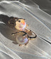 Kaia Gold Drip Pearl Iridescent Huggies Earrings – view 10