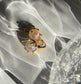 Kaia Gold Drip Pearl Iridescent Huggies Earrings – view 5