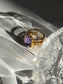 Lavender Purple Crystal Cove Gold Adjustable Ring – view 8