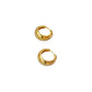Lumina Gold Hoop Huggies Earrings by Aster & Aura