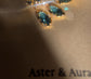 Ocean Blue Crystal Gold Drop Earrings – view 4