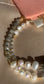 Serenity Blue and Green Natural Stone Freshwater Pearl and Gold Necklace – view 3