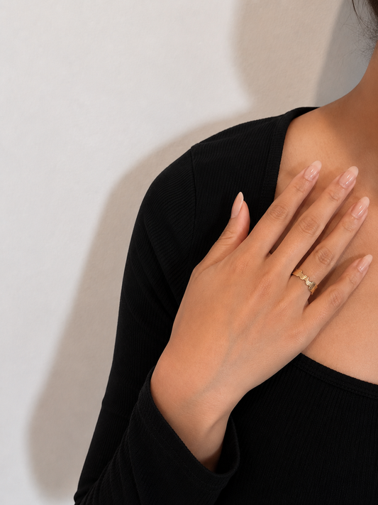 Wanderlust Oasis Gold Adjustable Ring