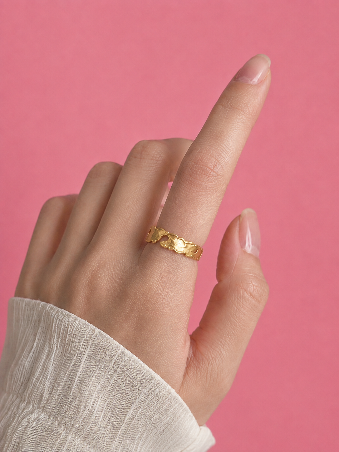 Wanderlust Oasis Gold Adjustable Ring