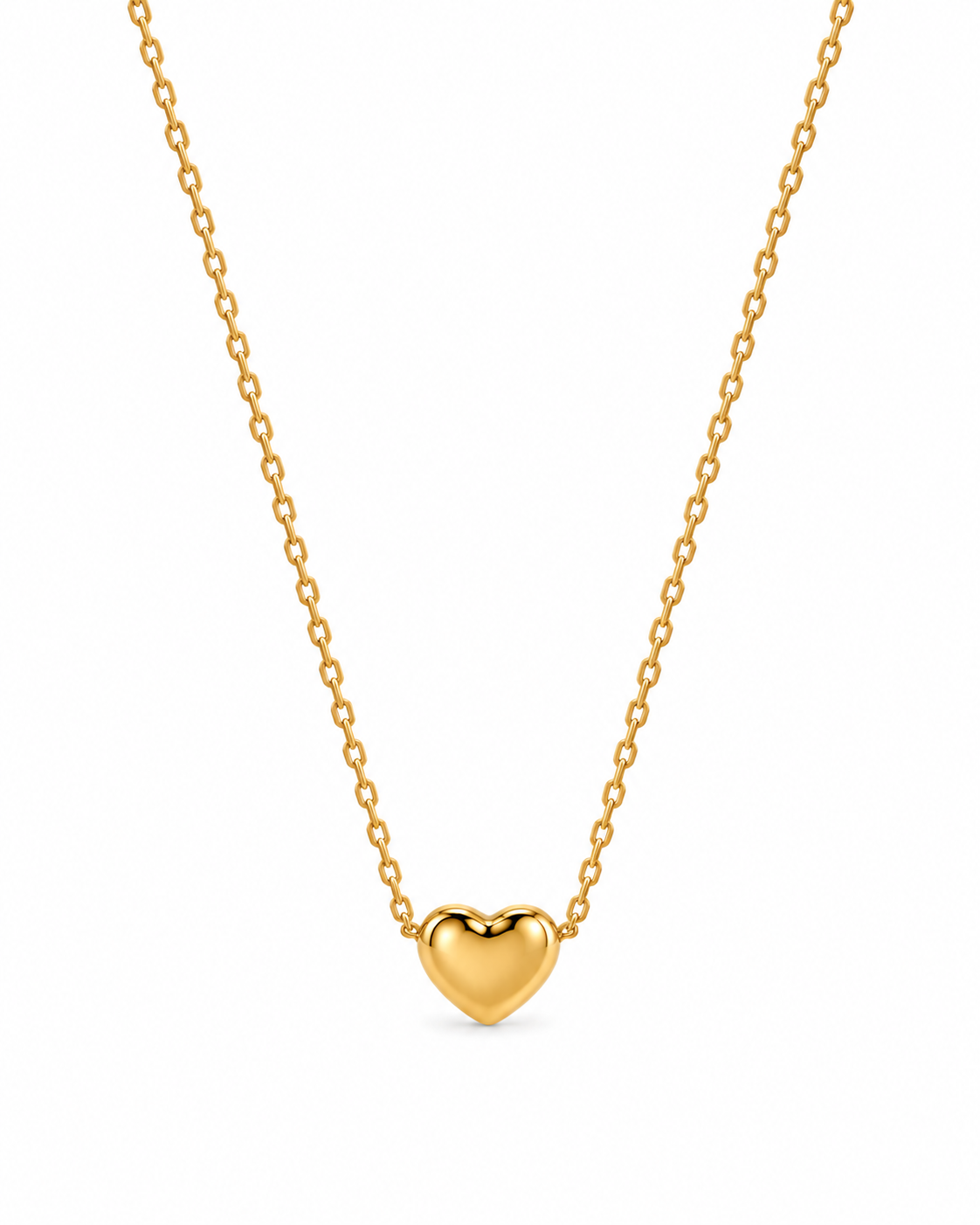 Carina Tiny Heart Pendant Gold Necklace