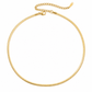 Lyra Herringbone Snake Chain Gold Choker Necklace