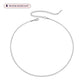 Lyra Herringbone Snake Chain Silver Choker Necklace