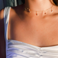 Estella Gold Pear Drop Dainty Necklace – view 3