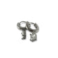 Taliya Silver Rectangle Drop Huggies Earrings – alternative view